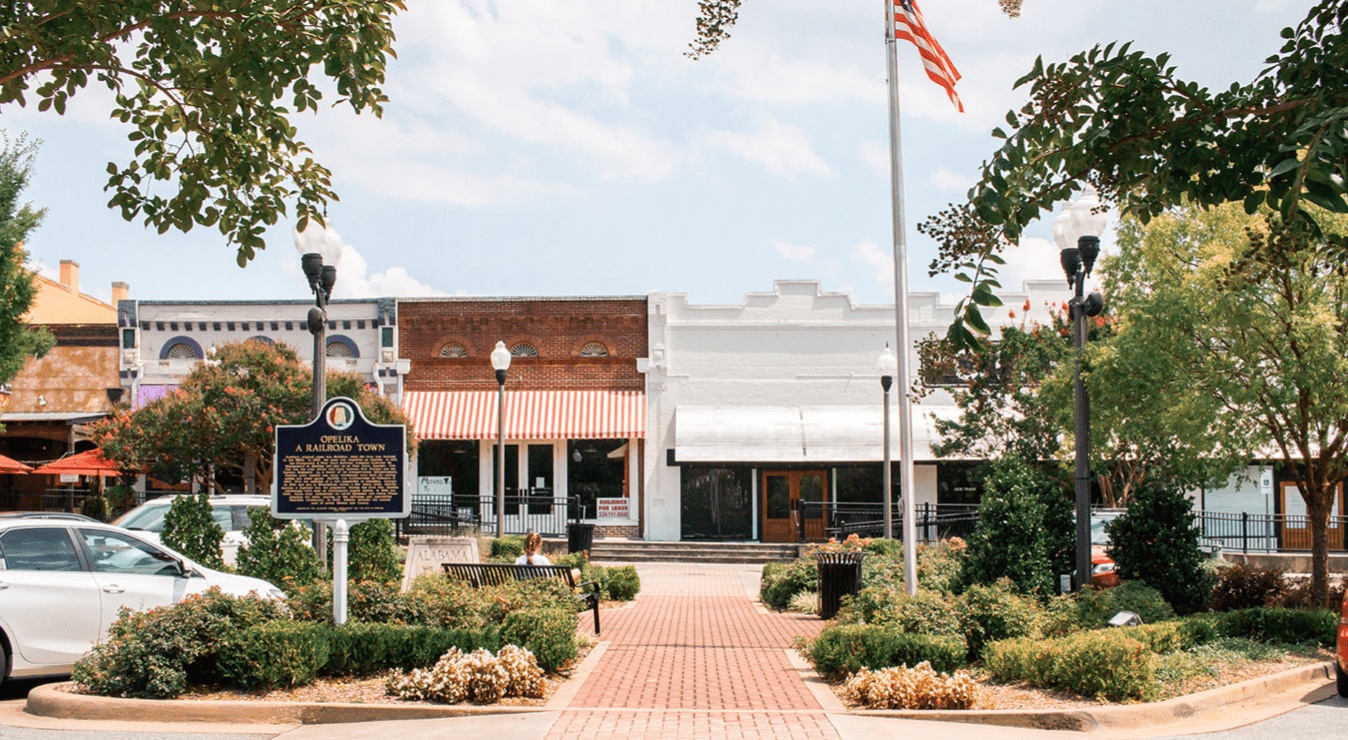 Downtown area in Washington County, Alabama