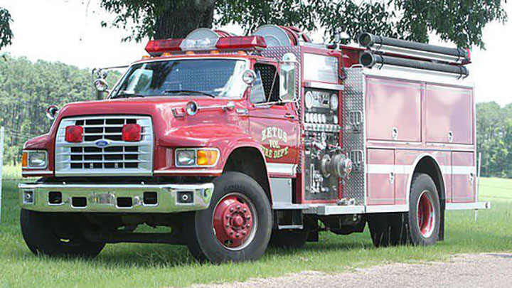 Fire department response to truck accident